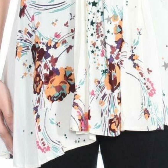 NWT Free People White/Ivory Surplice Wrap Top - Picture 5 of 7